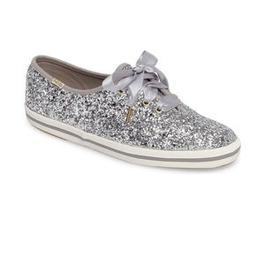 Silver Glitter Kate Spade x Keds